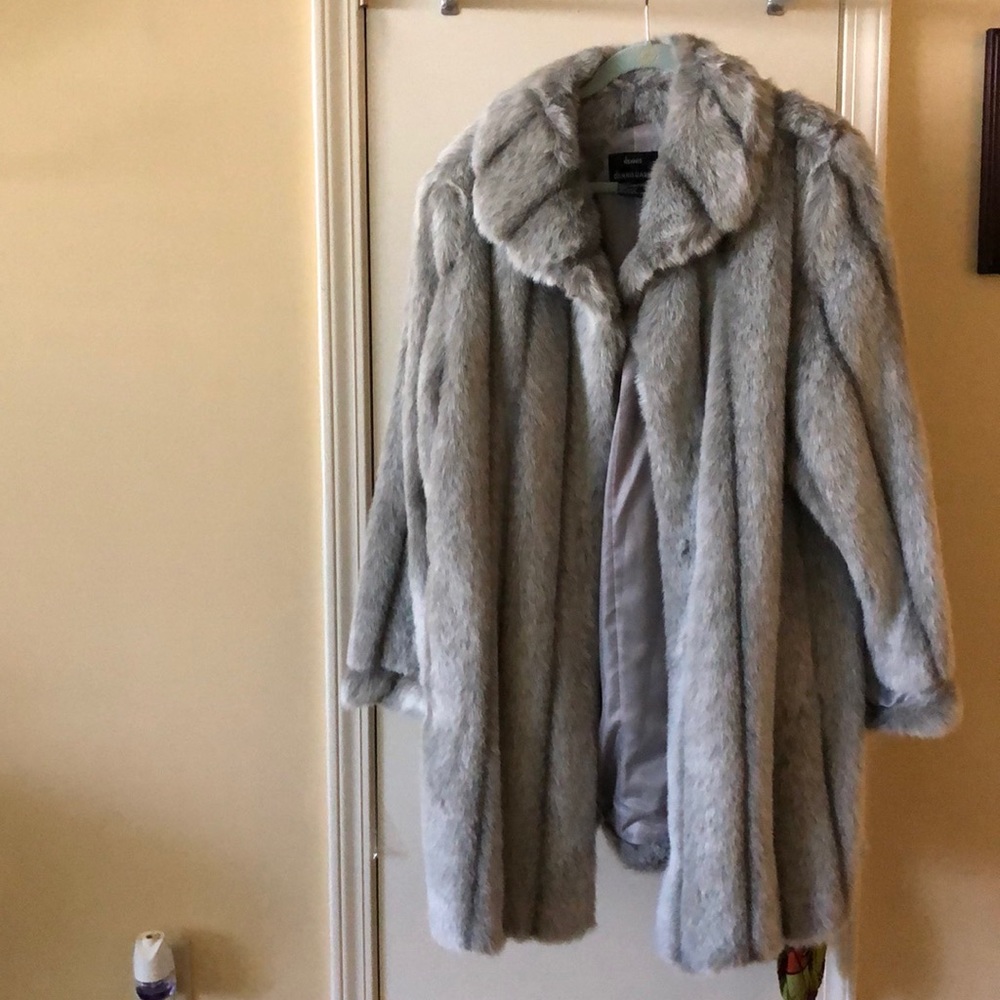 Faux fur coat